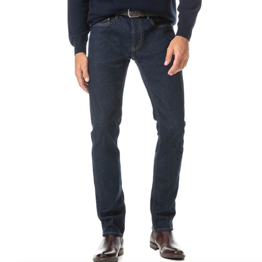 NWT Rodd & Gunn Chartwell Slim Fit Jean Denim 44x30 Dark Vintage Washed